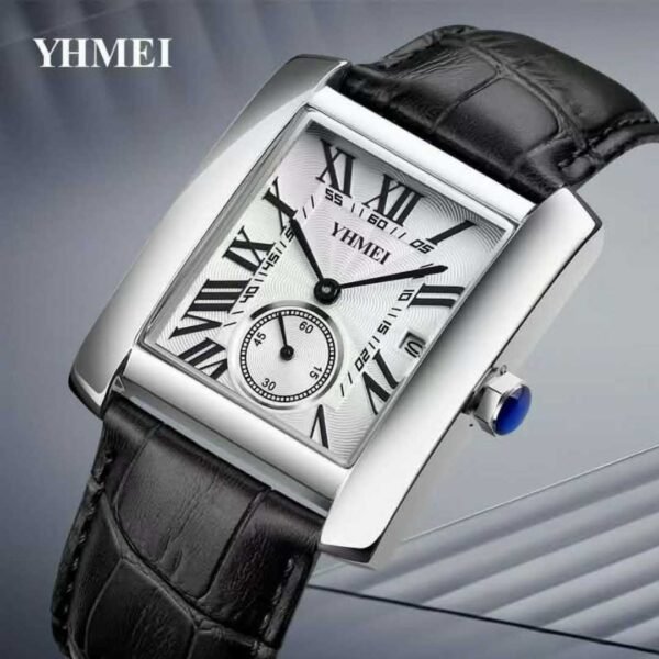Men's Business Watches Leather Strap Waterproof Quartz Watches