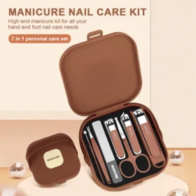 Premium 7-in-1 Anti-Splash Nail Clipper & Manicure Set